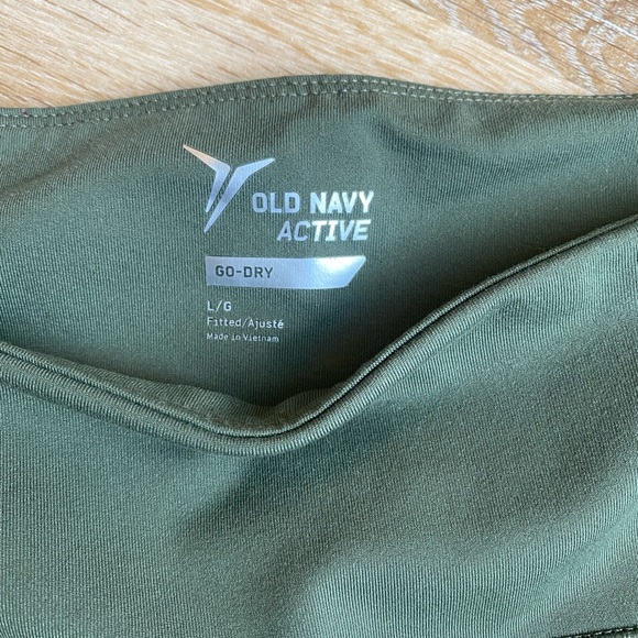 Old Navy active green mesh side leggings - Picture 3 of 3